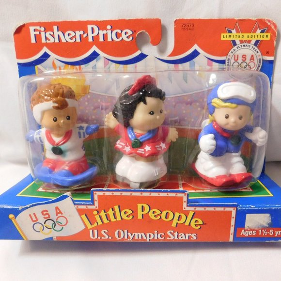 FISHER PRICE LITTLE PEOPLE USA OLYMPIC TEAM Olympic Stars 1997 LIMITED EDITION - Picture 1 of 6